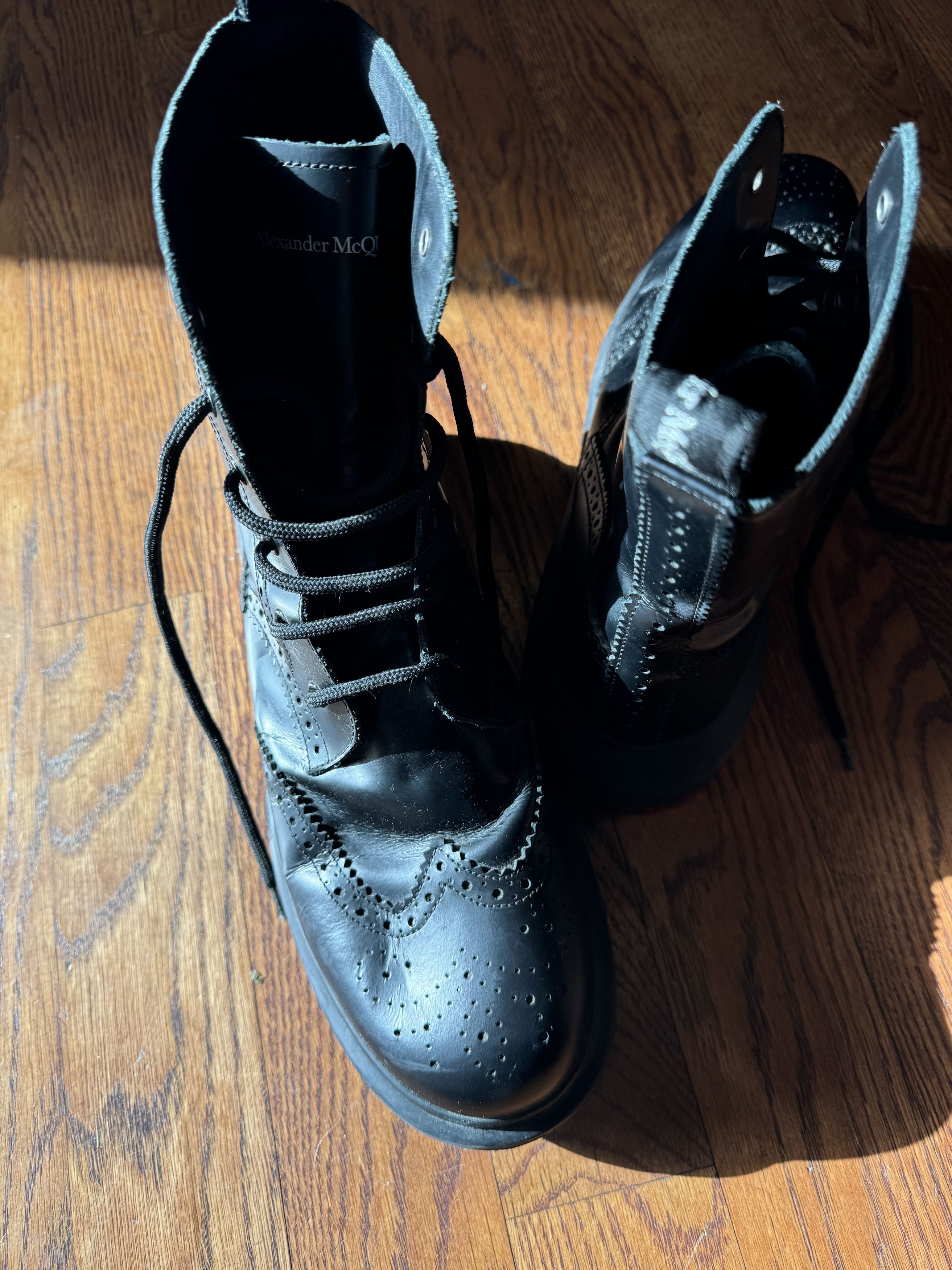 Alexander McQueen Alexander McQueen Hybrid Brogue Boots Size US 12 / EU 45 - 5 Thumbnail