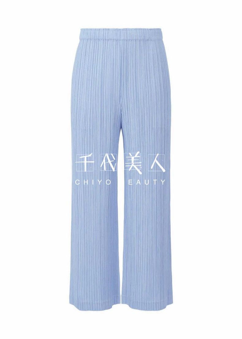 Issey Miyake issey miyake size:4 Light blue pleated pants 2506-Nextarro Size 42" / US 20 - 2 Thumbnail