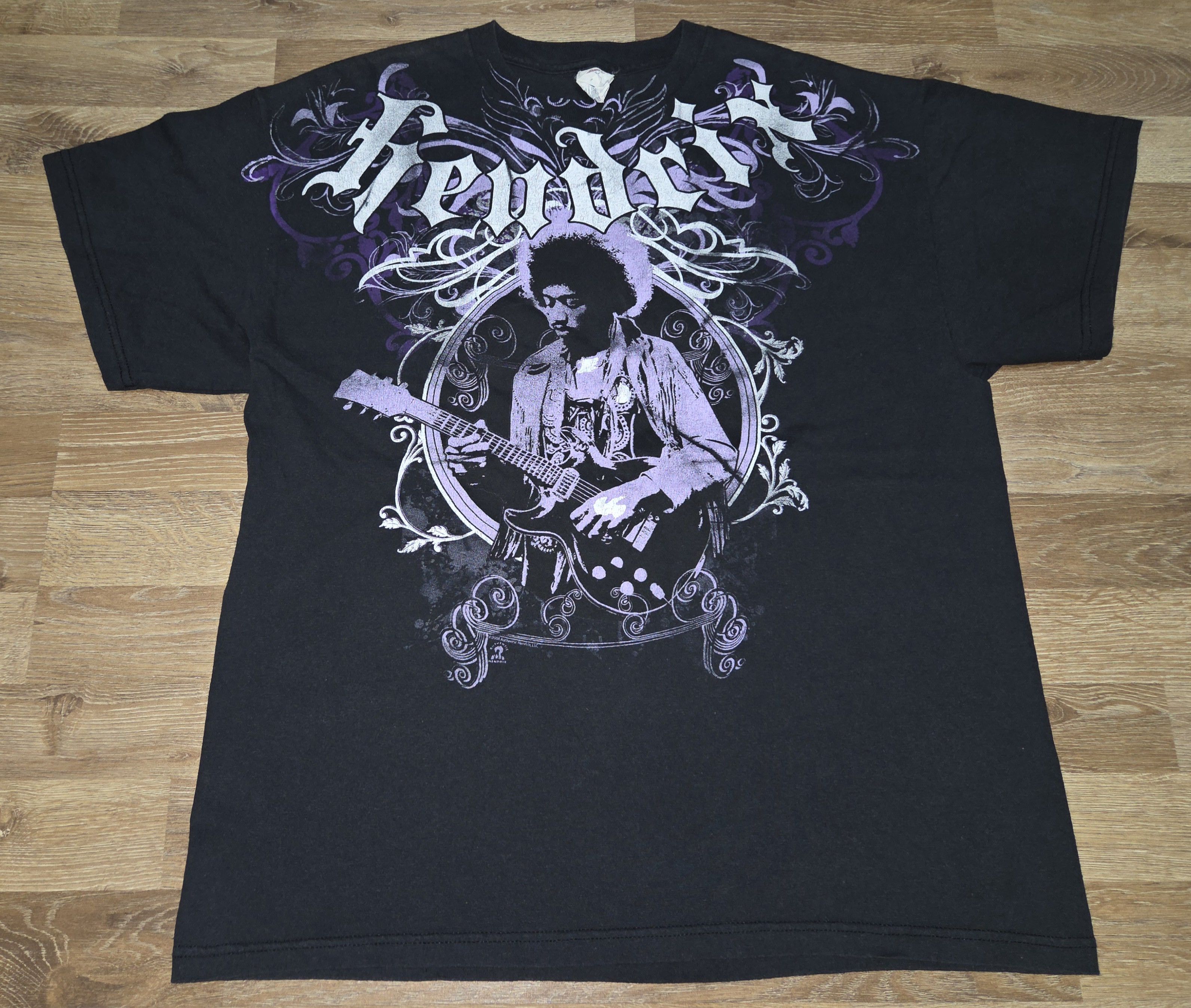 Band Tees × Jimi Hendrix × Vintage True Vintage OG y2k Jimi Hendrix Promo T Shirt Liquid Blue Size US L / EU 52-54 / 3 - 1 Thumbnail