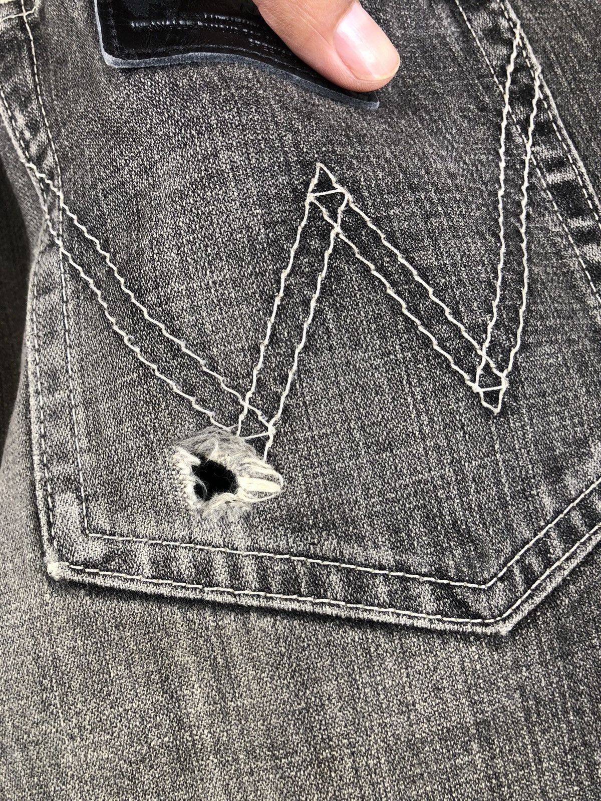 If Six Was Nine Y2k Wrangler Flared Jeans Distressed Jeans Size US 32 / EU 48 - 18 Thumbnail