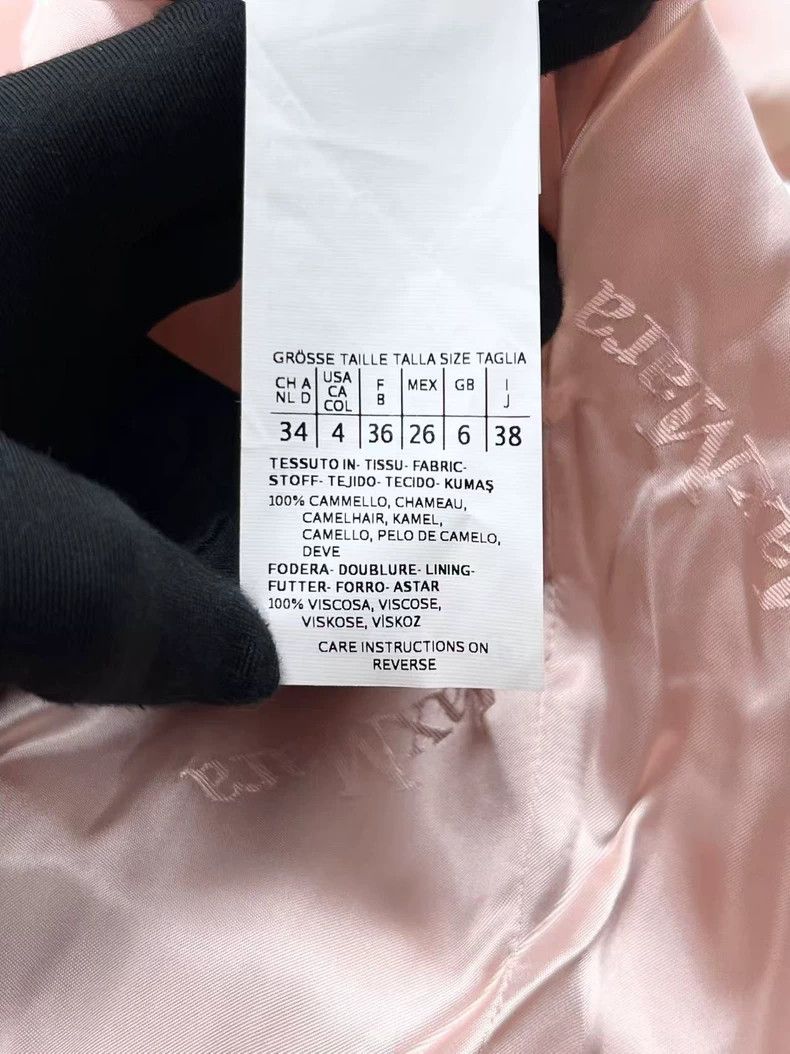 Max Mara Max Mara Pink Camel Fleece Hooded Belt Logo-Filled Lapel B Size M / US 6-8 / IT 42-44 - 6 Thumbnail