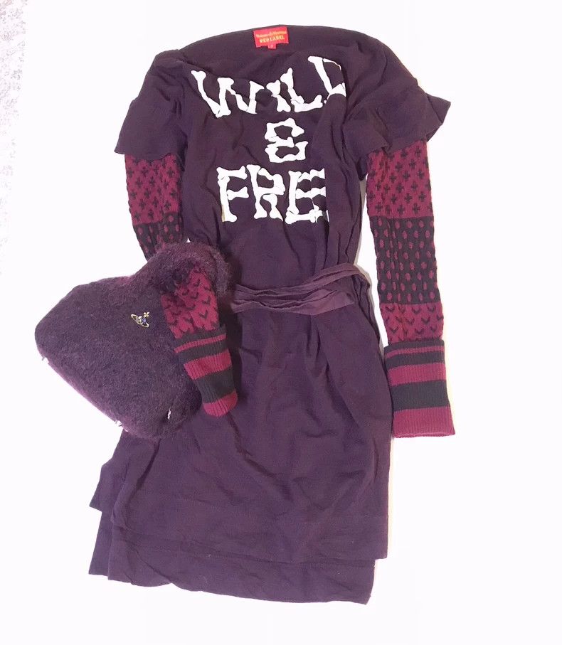 Vivienne Westwood One-piece dress made by splicing knitted