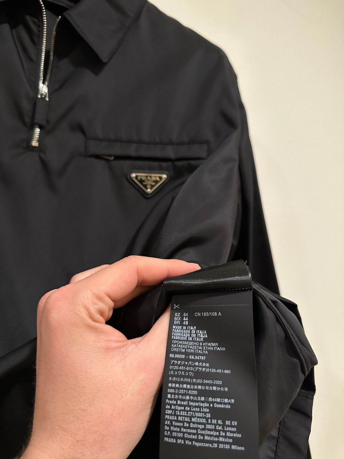 Prada RARE Prada 1/4 Zip Windbreaker Size US L / EU 52-54 / 3 - 7 Thumbnail
