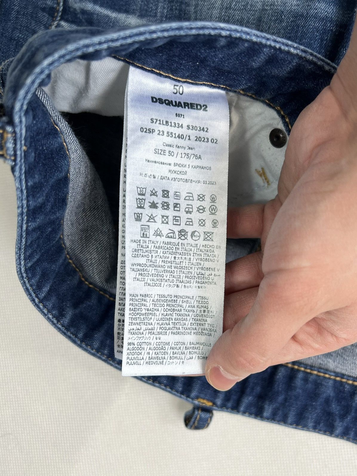 Dsquared2 Pants Dsquared2 x Manchester City Limited Edition Denim Size US 34 / EU 50 - 7 Thumbnail