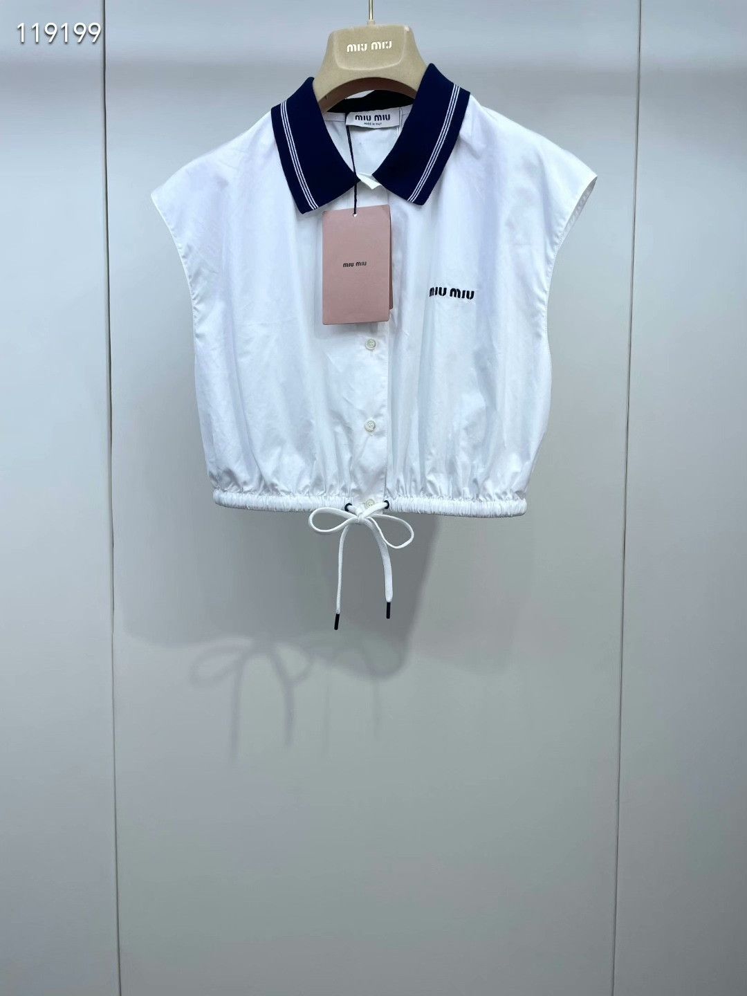 Miu Miu Miu Miu 24 Polo Collar Sleeveless Top Size M / US 6-8 / IT 42-44 - 1 Thumbnail