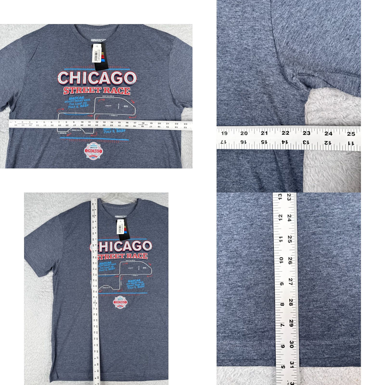 NASCAR Nascar Chicago Street Race 2024 Shirt Men XL Blue Logo Short Sleeve Crew T-Shirt Size US XL / EU 56 / 4 - 8 Thumbnail