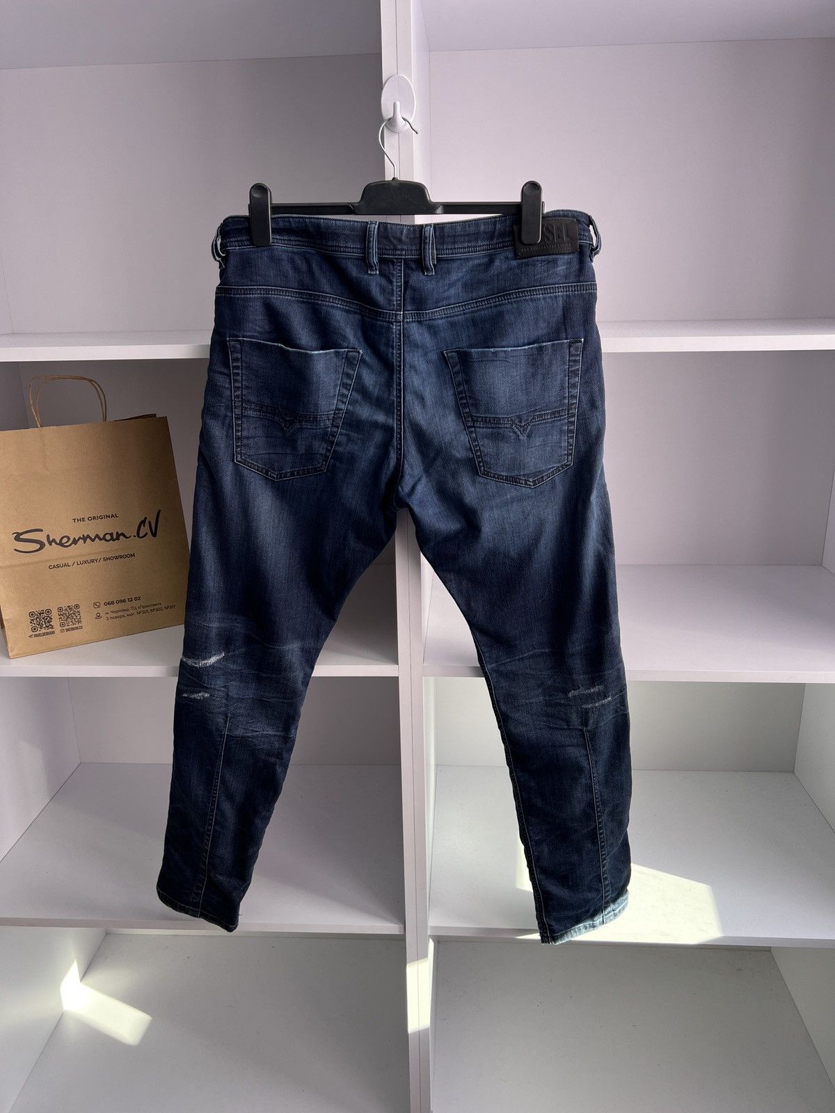 Diesel × Vintage Vintage Diesel Krooley CB-Ne Blue Denim Jeans Size US 34 / EU 50 - 12 Thumbnail