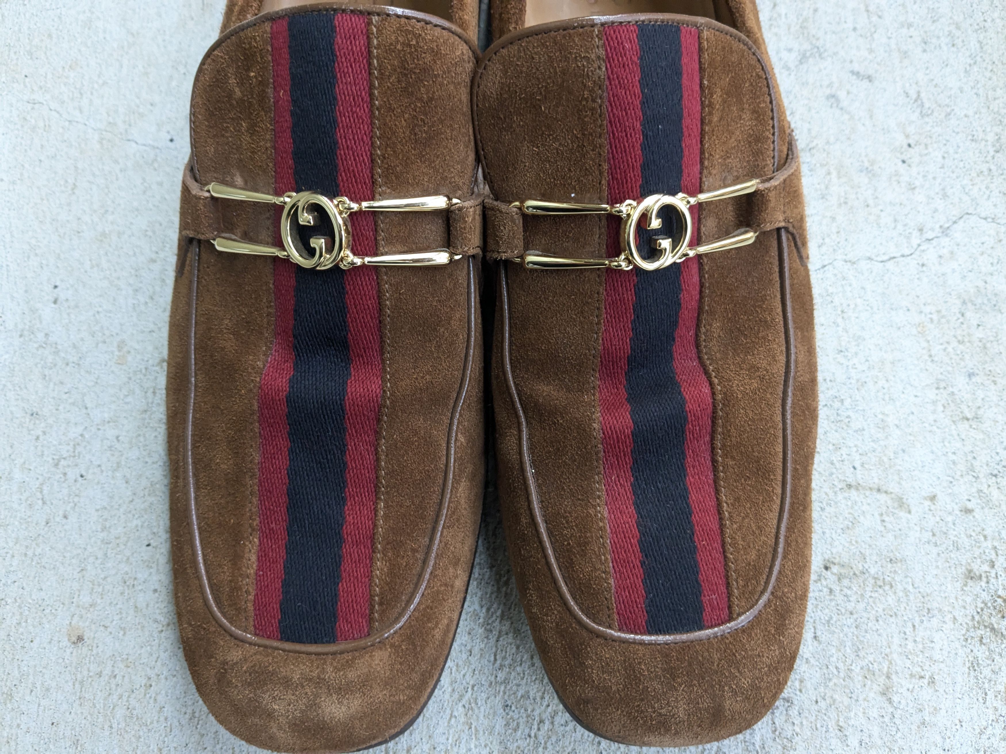 Gucci Gucci Interlocking G Loafers Brown Suede 9 Web Horsebit Size US 9 / EU 42 - 3 Thumbnail