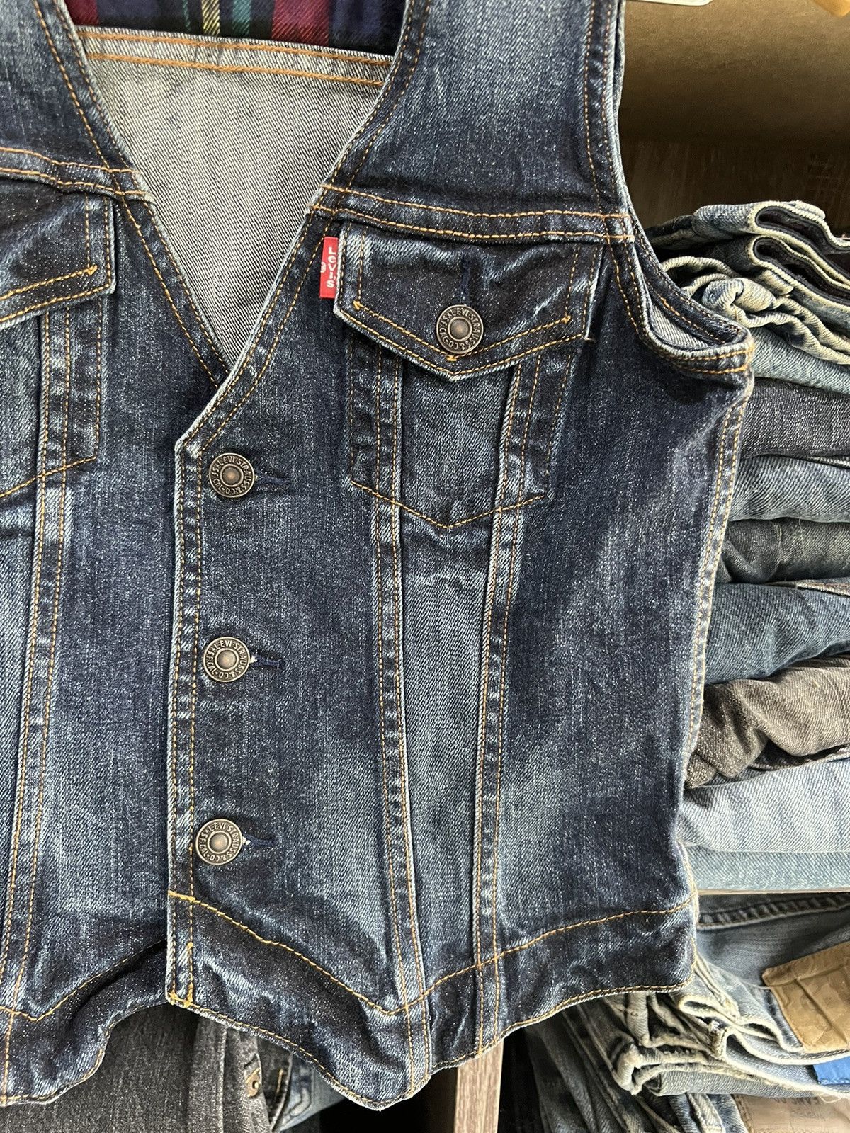 Levi's 🔥Levis L7920 Denim Vest Size XXS / US 00 / IT 34 - 6 Thumbnail