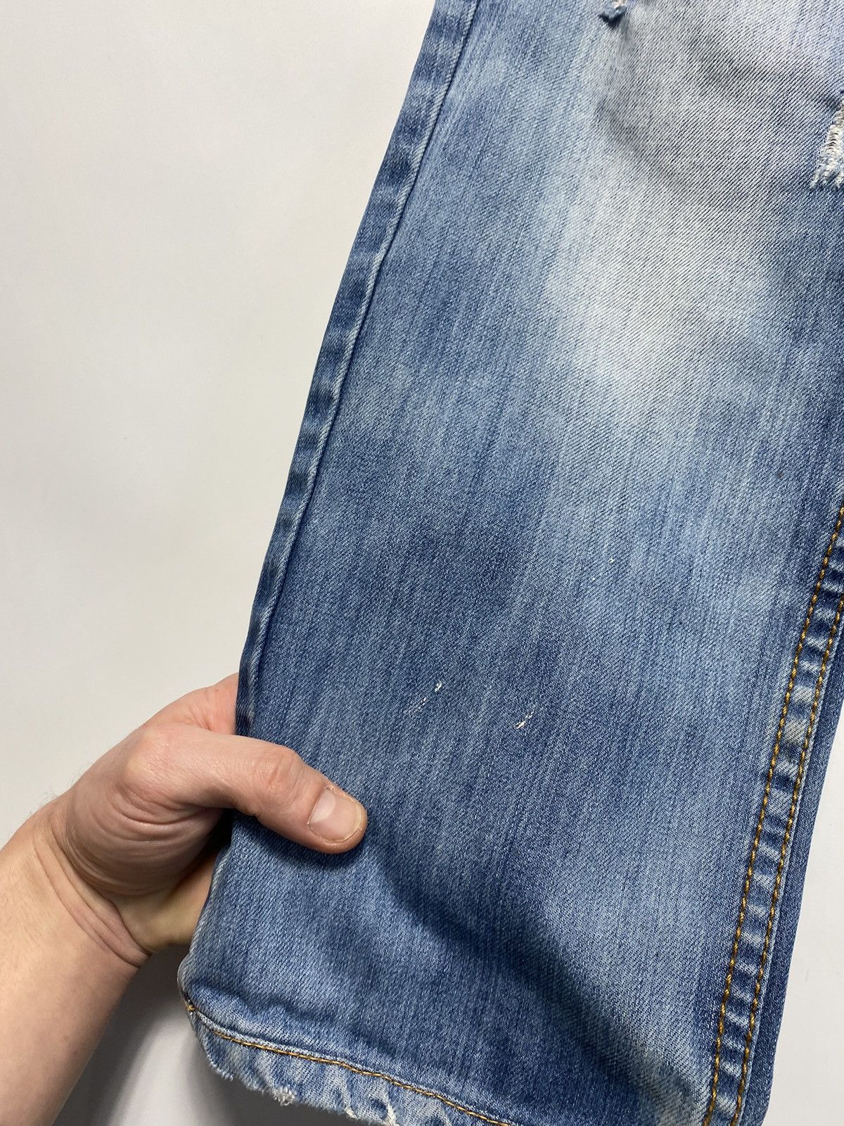 Dolce & Gabbana × Vintage Vintage Dolce Gabbana Washed Denim Distressed Y2K Retro 00s Size US 32 / EU 48 - 10 Thumbnail