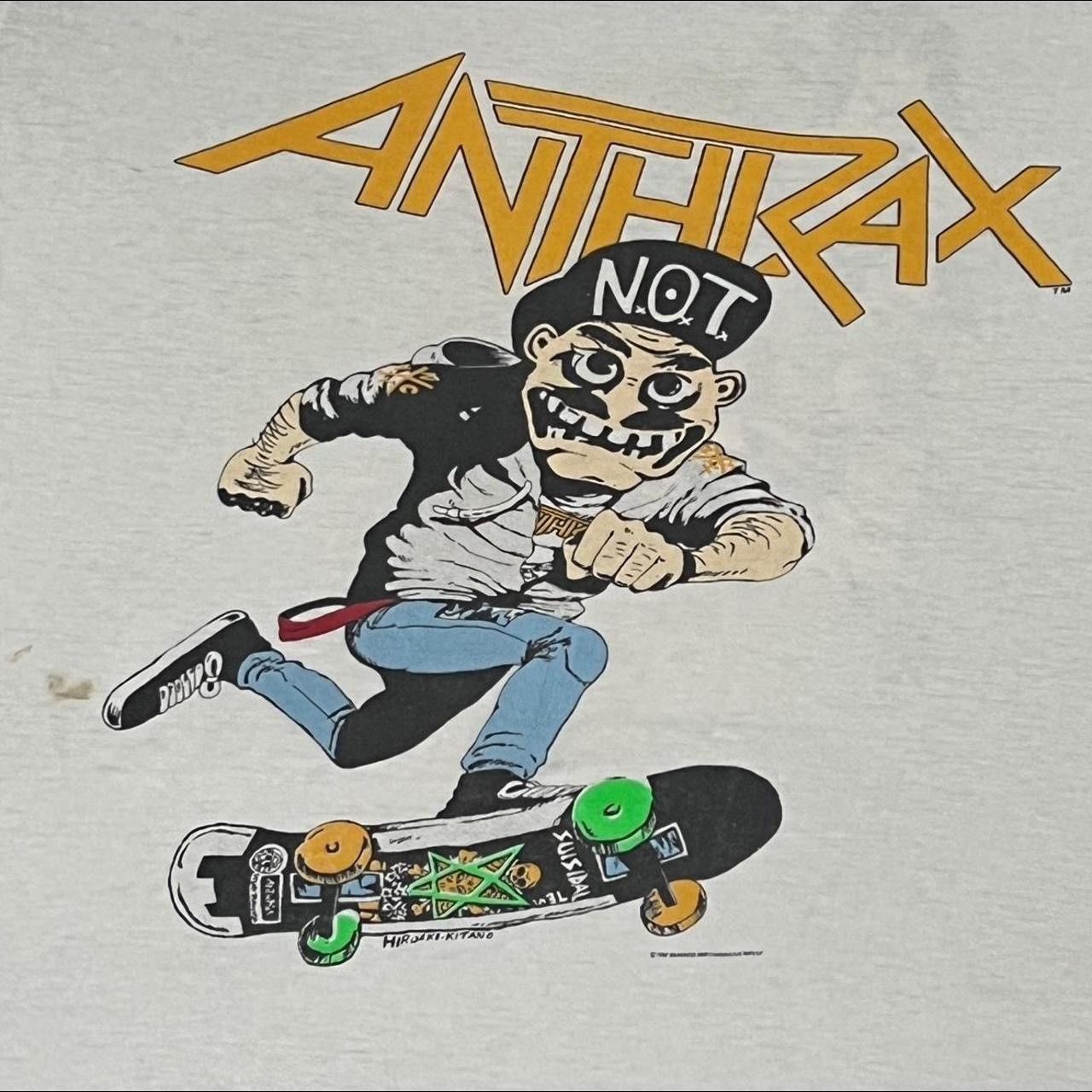 Vintage ANTHRAX 1987 Vintage T-Shirt Mosh It Up Size US M / EU 48-50 / 2 - 4 Thumbnail