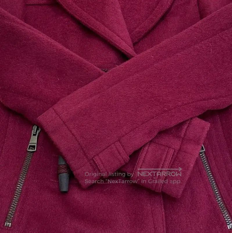Burberry Burberry Women's Wine Red Double-Breasted Coat. Size S / US 4 / IT 40 - 6 Thumbnail