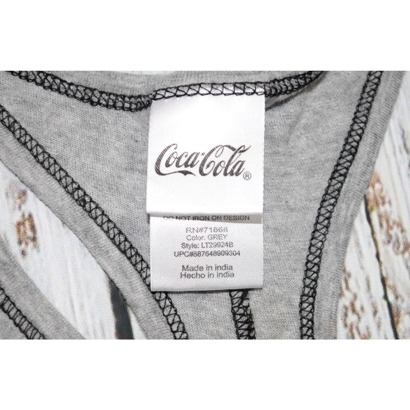 Vintage Vintage Coca-Cola Women's Racerback Tank Top 90s Pop Art Grey Sleeveless Cotton Small Size S / US 4 / IT 40 - 5 Thumbnail