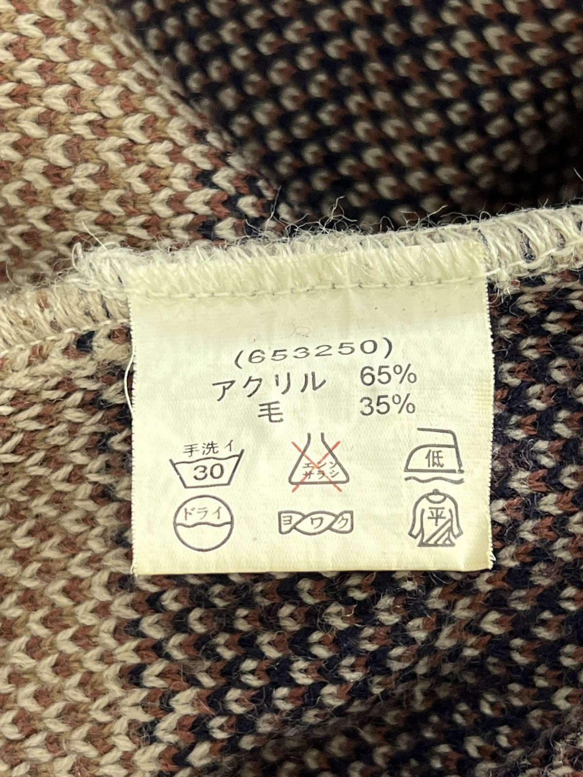 Vintage Vintage Alice Bony Dessins Geometric Knit Sweater 90s Size XS / US 0-2 / IT 36-38 - 10 Thumbnail