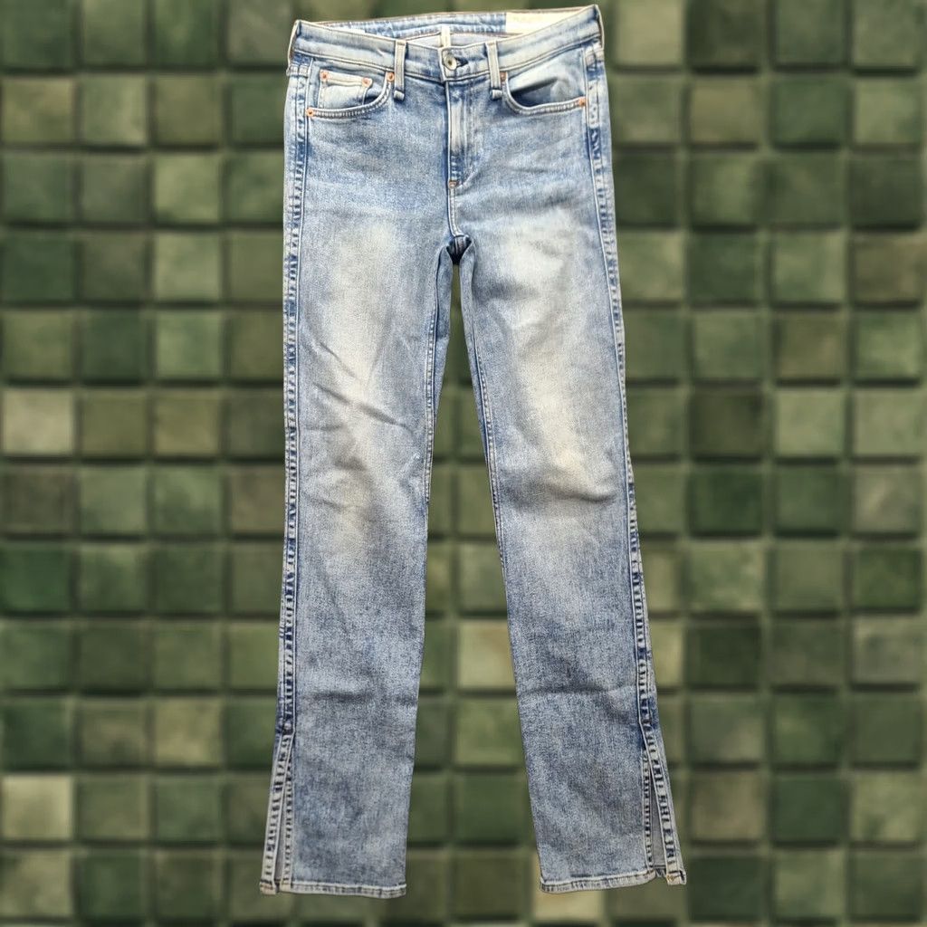 Rag & Bone rag & bone Jeans Womens 27x32 Cate Mid Rise Flared Cloudy Light Wash Stretch Denim Blue 27 Regular Inseam 32 Womens Jeans Size 27" / US 4 / IT 40 - 1 Thumbnail