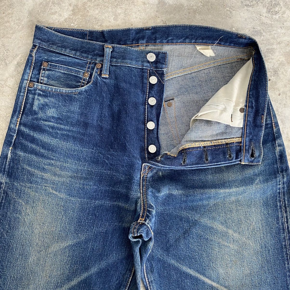 Sugar Cane Vintage 90’s Sugar Cane Faded Blue Wide Leg Selvedge Jeans Size US 33 - 7 Thumbnail