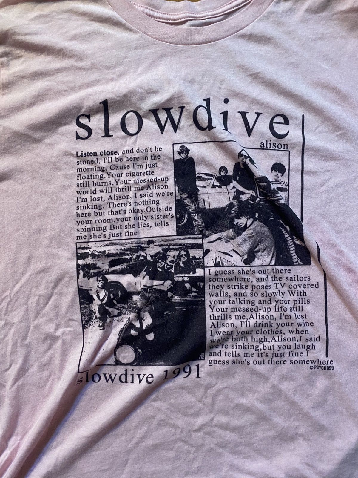 Band Tees × Vintage slowdive “alison” tee Size US XL / EU 56 / 4 - 2 Thumbnail
