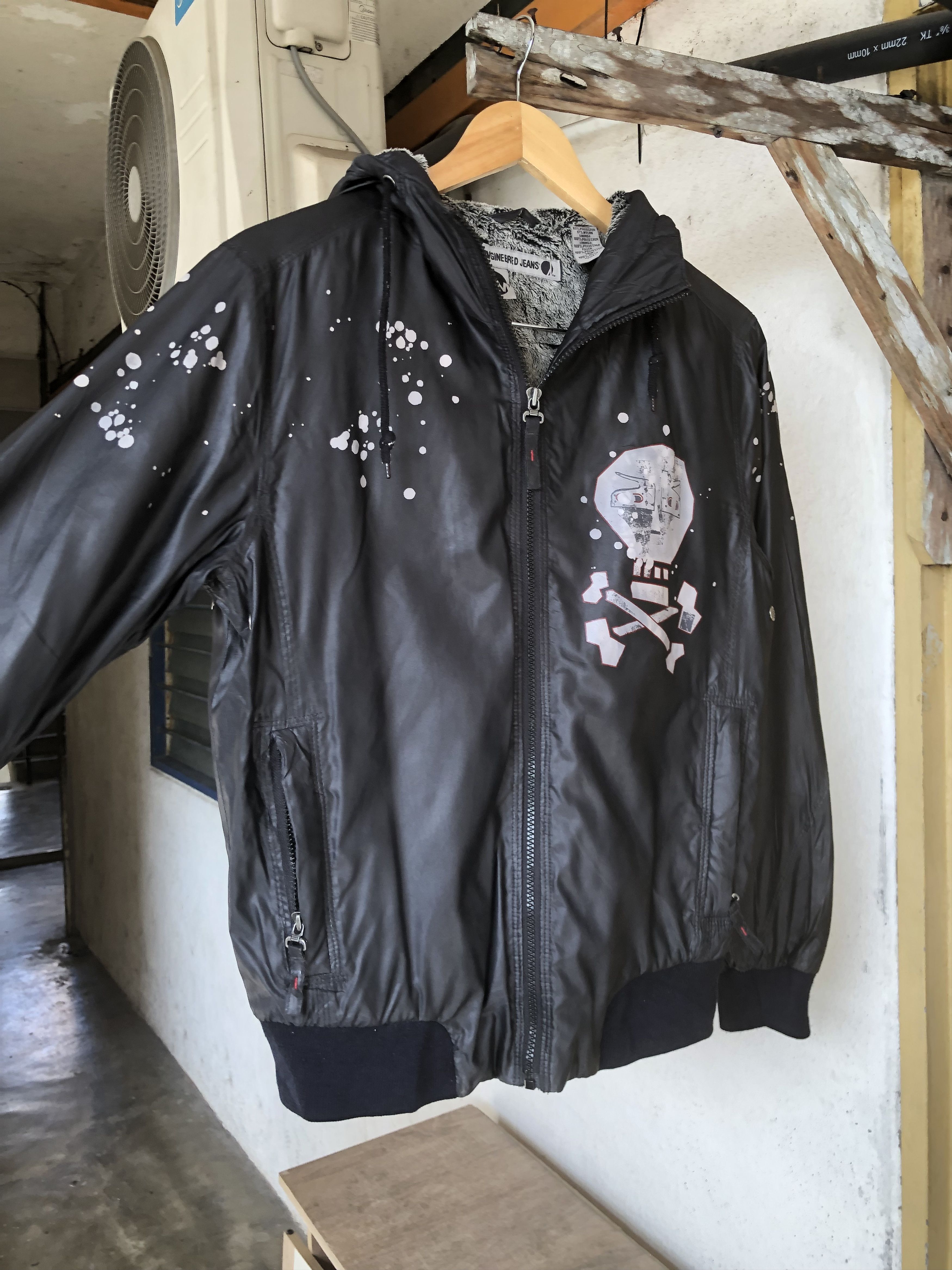 Levi's Rare🔥 Levis Engineered Jeans Skull Prited Bomber Jacket Size US M / EU 48-50 / 2 - 9 Thumbnail