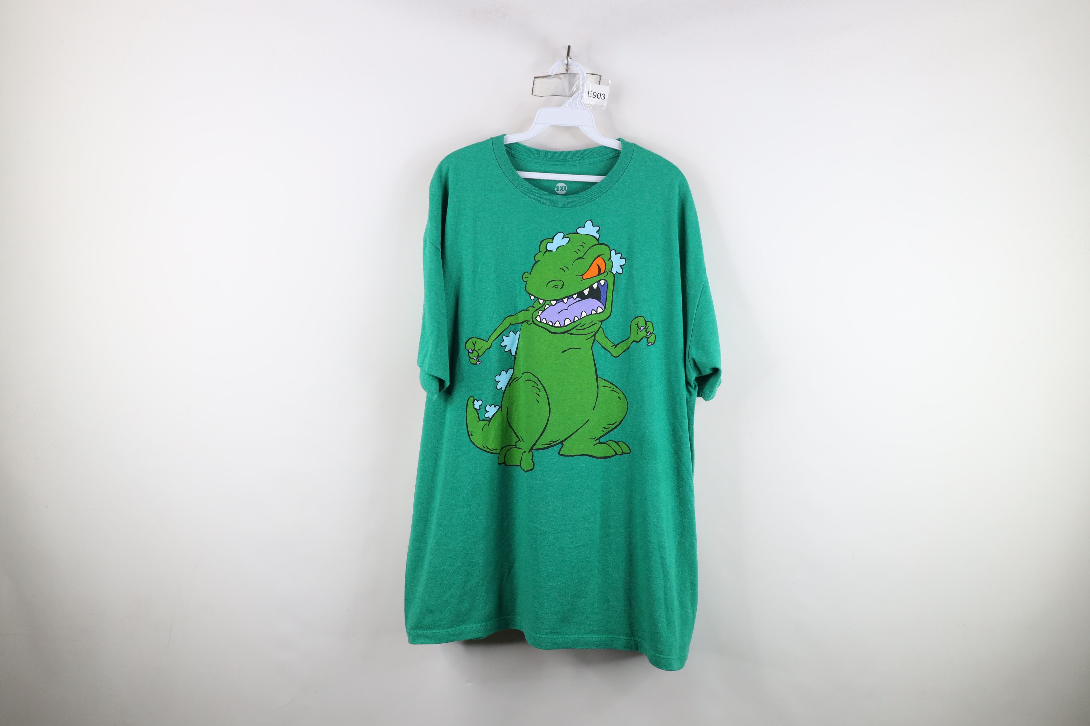 Vintage Retro Y2K Nickelodeon Reptar Dinosaur Short Sleeve T-Shirt Size US XXL / EU 58 / 5 - 1 Thumbnail