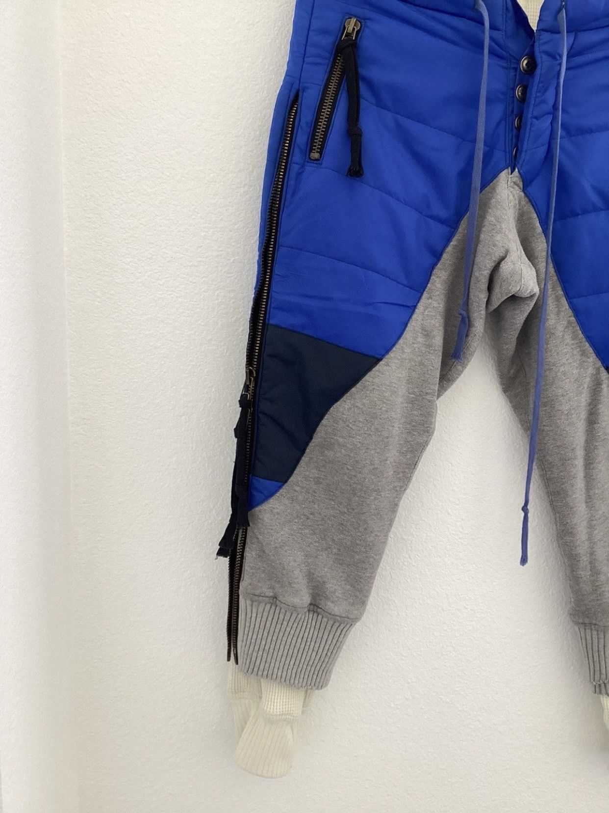 Greg Lauren BLUE PUFFER ZIP PANT Size US 32 / EU 48 - 15 Thumbnail