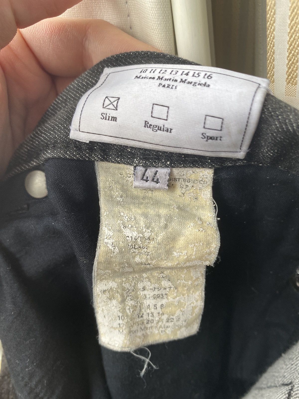 Maison Margiela Maison Margiela Slim Fit Greywash Denim (30) Size US 30 / EU 46 - 5 Thumbnail