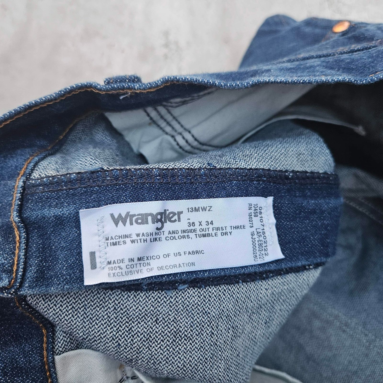 Wrangler Vintage 90's Wrangler Straight Leg Denim Jeans Men's 36X34 Size US 36 / EU 52 - 5 Thumbnail