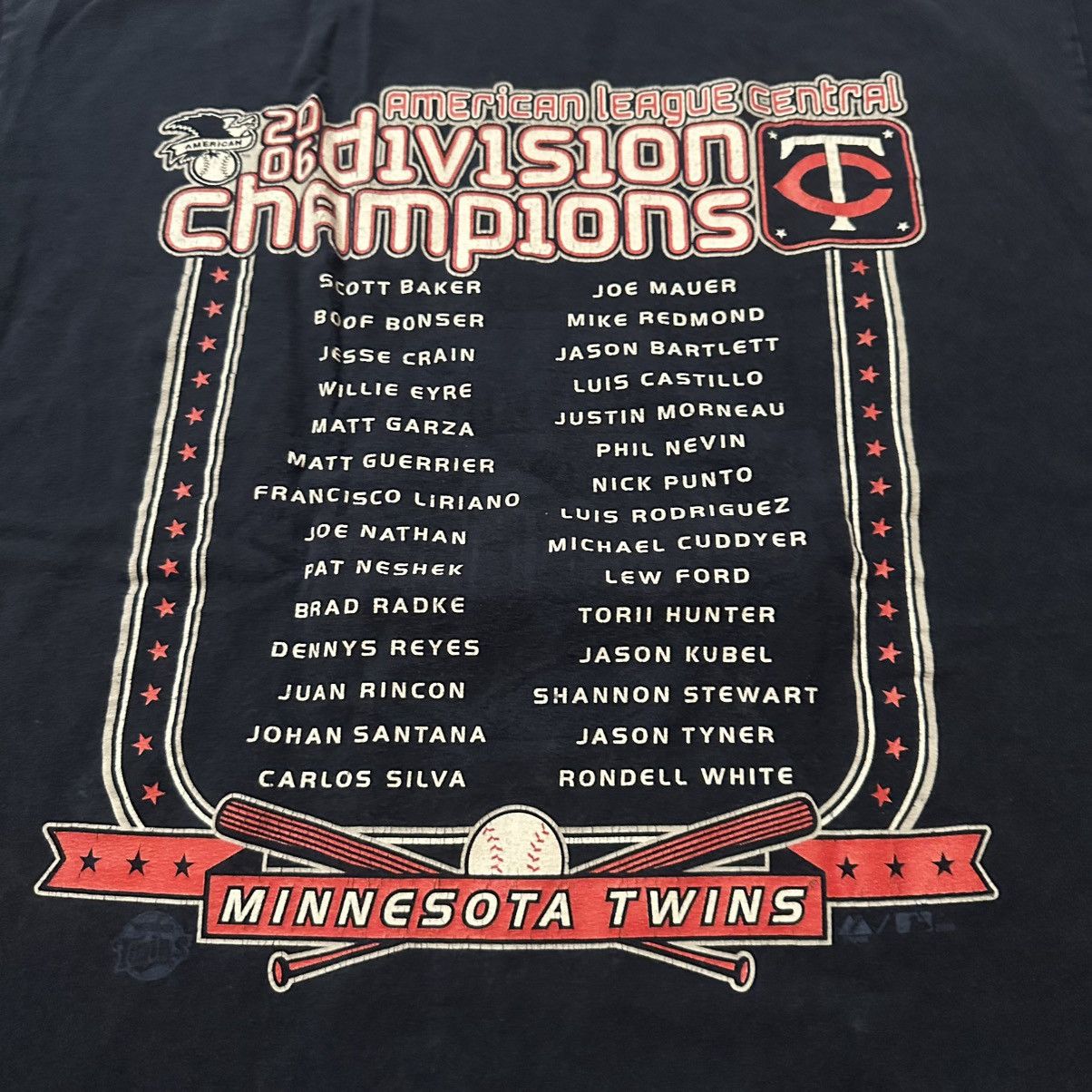 MLB Vintage 2006 MLB Minnesota Twins Division Champs Shirt Size US L / EU 52-54 / 3 - 5 Thumbnail