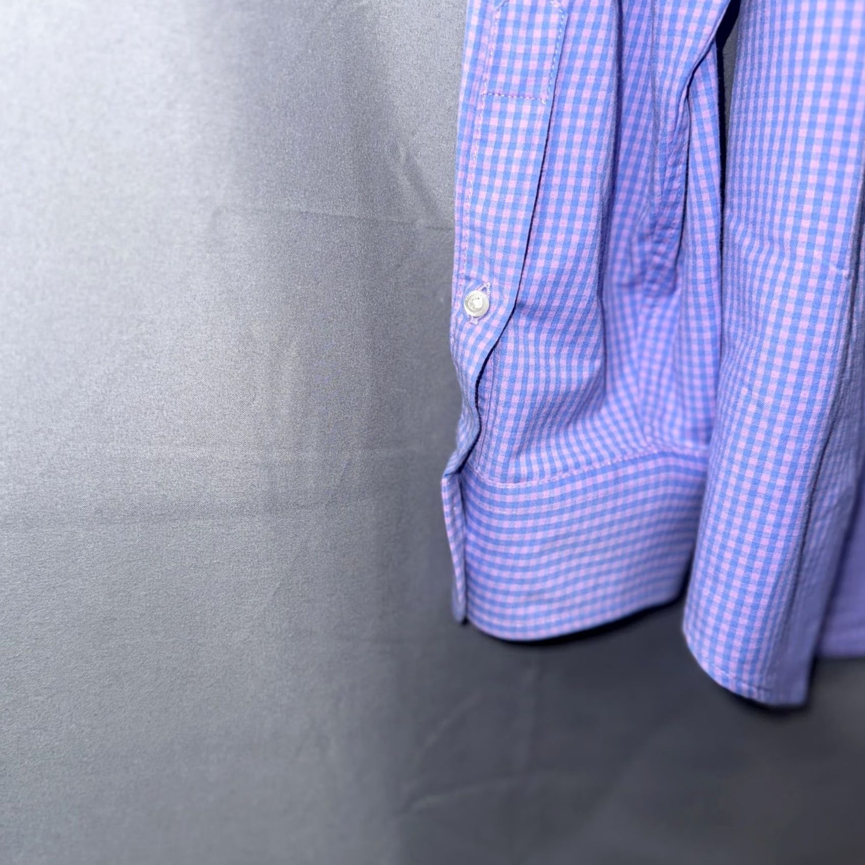 Vineyard Vines Vineyard Vines Shirt Mens Large Purple Gingham Performance Classic Fit Murray Button-Up Long Sleeve Mens Size US L / EU 52-54 / 3 - 4 Thumbnail