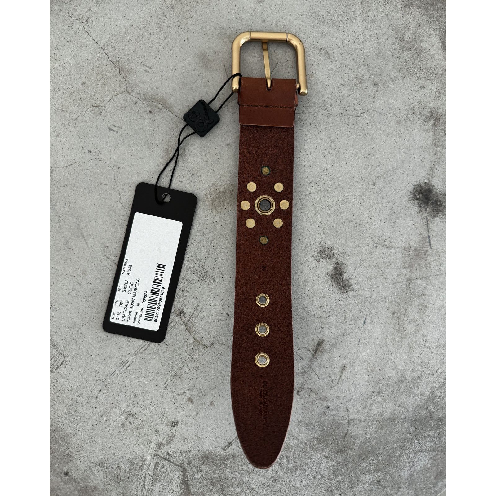 Dolce & Gabbana Leather Studded Bracelet | Grailed