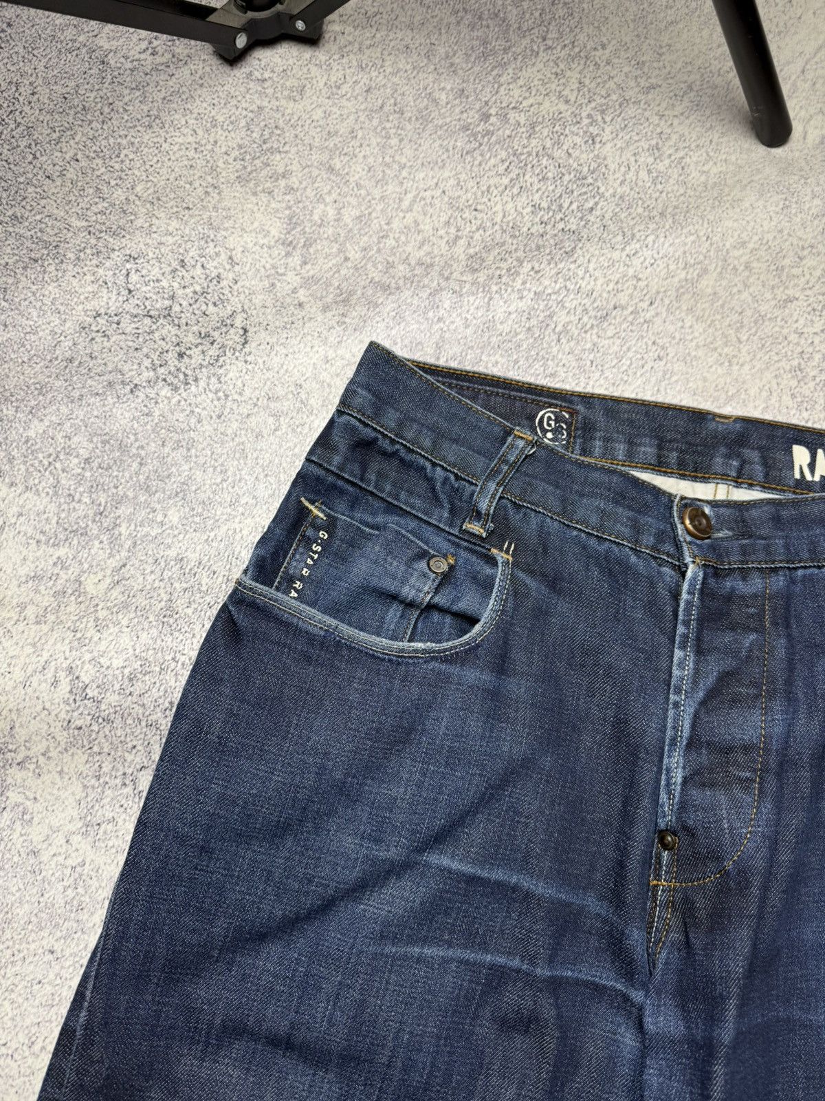 G-Star Vintage G Star Raw Denim Streetwear Jeans Japanese Y2K 30 Size US 31 - 16 Thumbnail