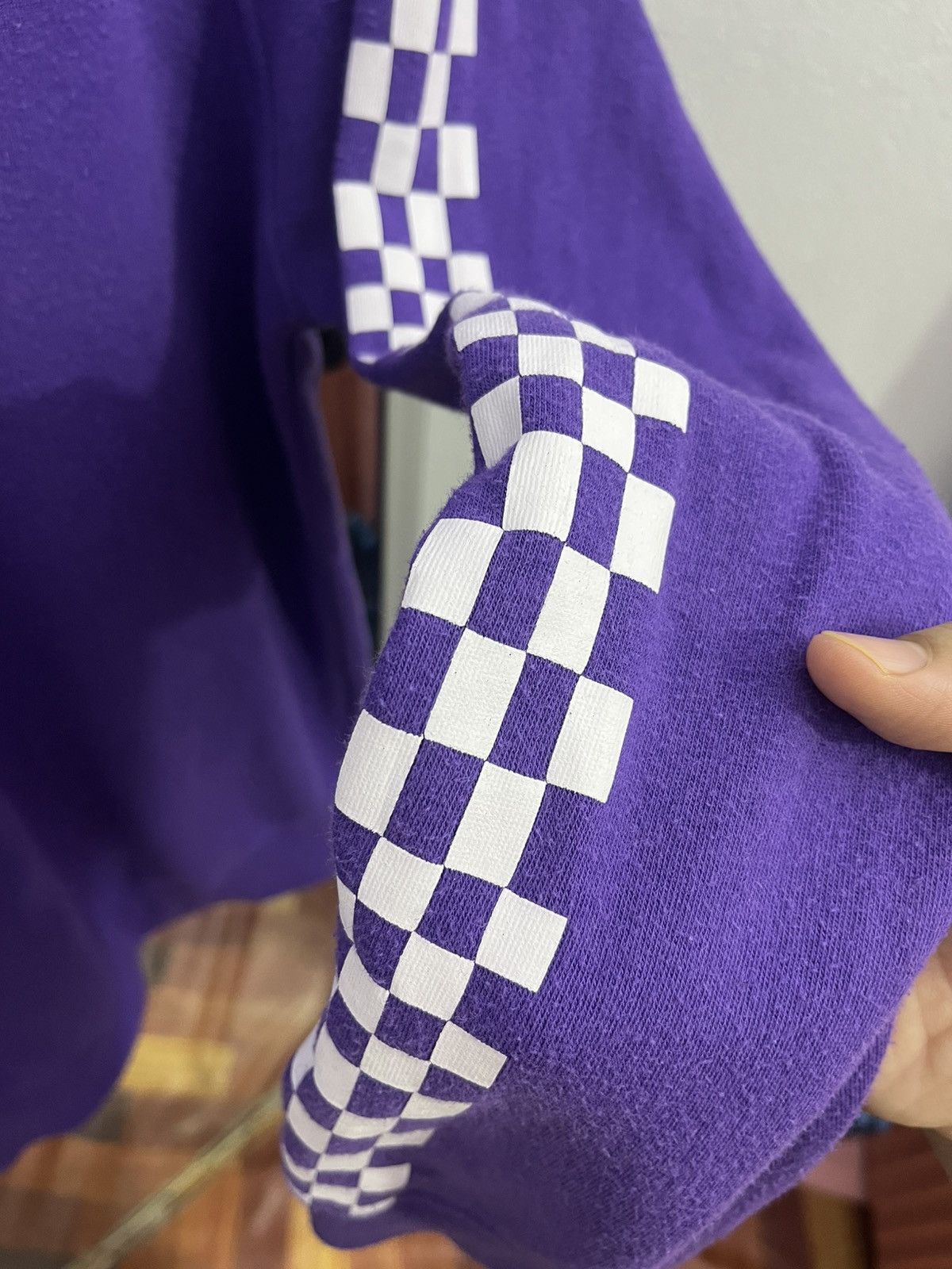 Airwalk Airwalk Checker Sleeve Crewneck Purple Skate Y2K M Size US M / EU 48-50 / 2 - 7 Thumbnail
