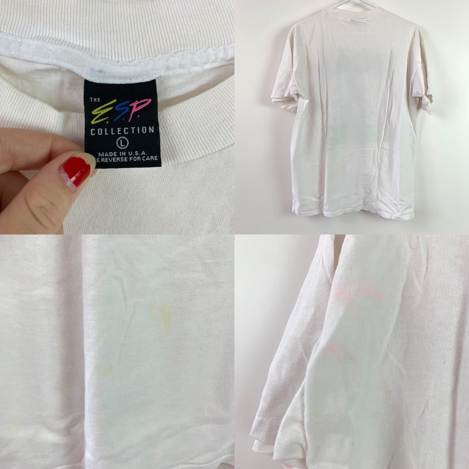 NCAA VINTAGE NCAA Womens Gymnastics Championship Encore Tee T-Shirt L White 1994 The E.S.P. Collection Mens Womens Boys Girls Shirt Size L / US 10 / IT 46 - 8 Thumbnail