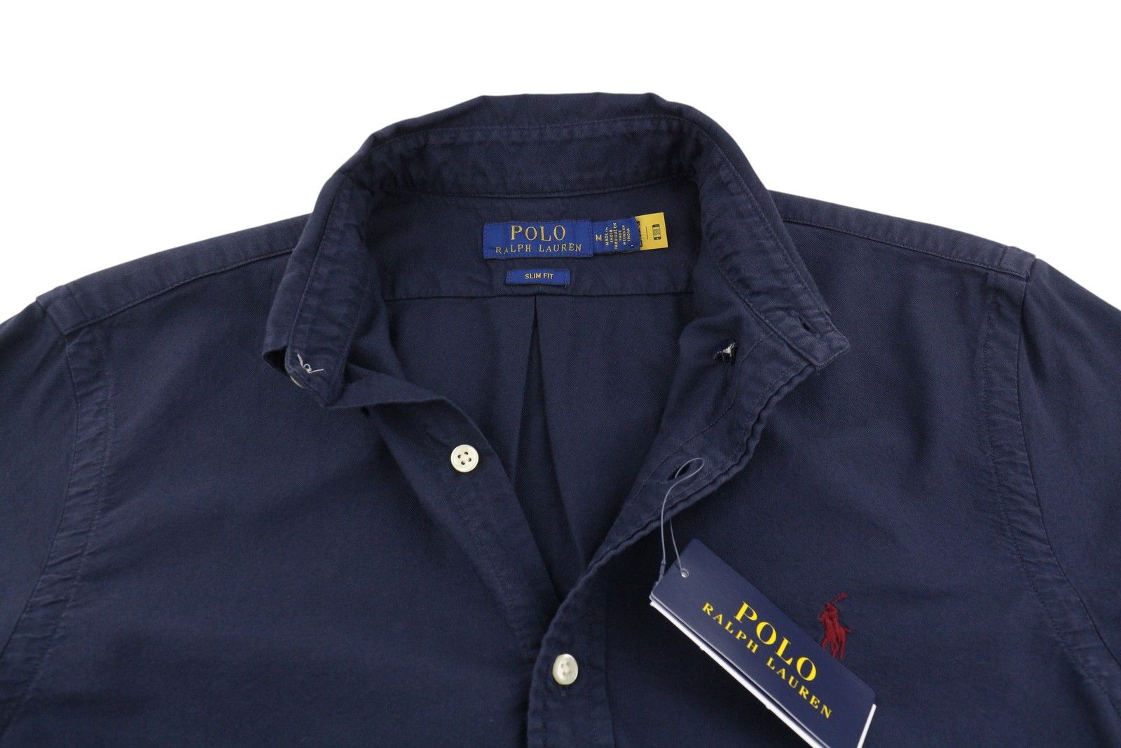 Ralph Lauren CORE REPLEN M Blue Button-Down Slim Fit Shirt 86992 Size US M / EU 48-50 / 2 - 5 Thumbnail