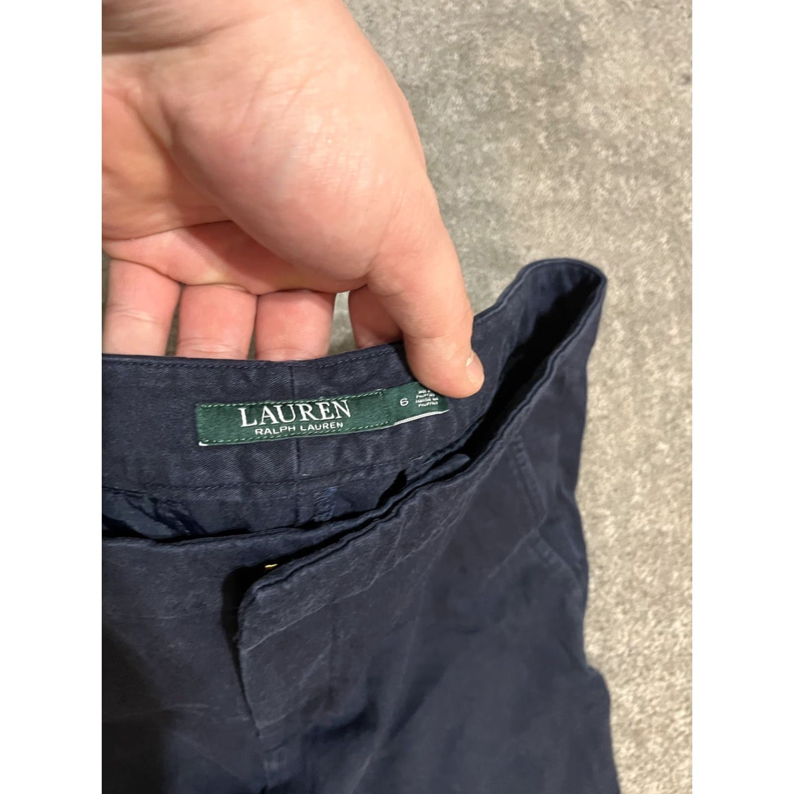 Ralph Lauren Lauren Ralph Lauren Pants Women's 6 Navy Blue Stretch Straight Ankle Chino Dress Pants Women 6 Navy Blue Stretch Straight Ankle Chino Size 28" / US 6 / IT 42 - 5 Thumbnail