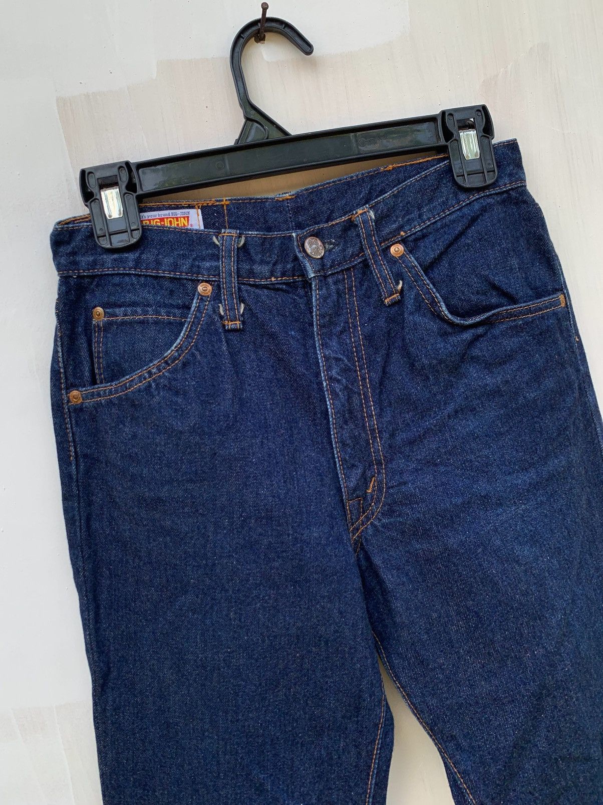 Big John × Japanese Brand × Vintage Vintage big john flared raw denim pant Size US 28 / EU 44 - 2 Thumbnail