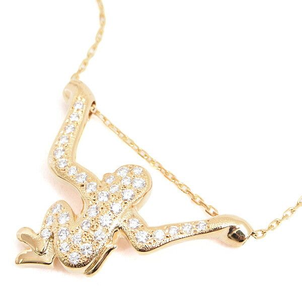 Mikimoto Mikimoto MIKIMOTO Au750 Diamond Pearl Necklace Crocodile skin Necklace DUTY FREE for USA Size ONE SIZE - 1 Thumbnail