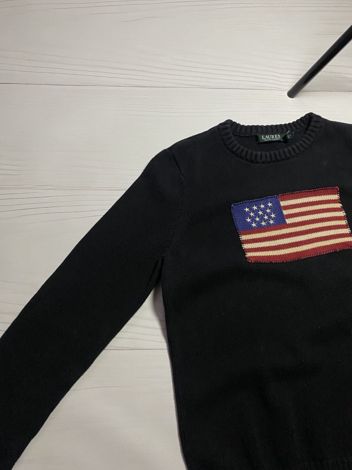 Lauren Ralph Lauren Vintage Lauren Ralph Lauren American Flag RLL knit sweater Size US M / EU 48-50 / 2 - 11 Thumbnail