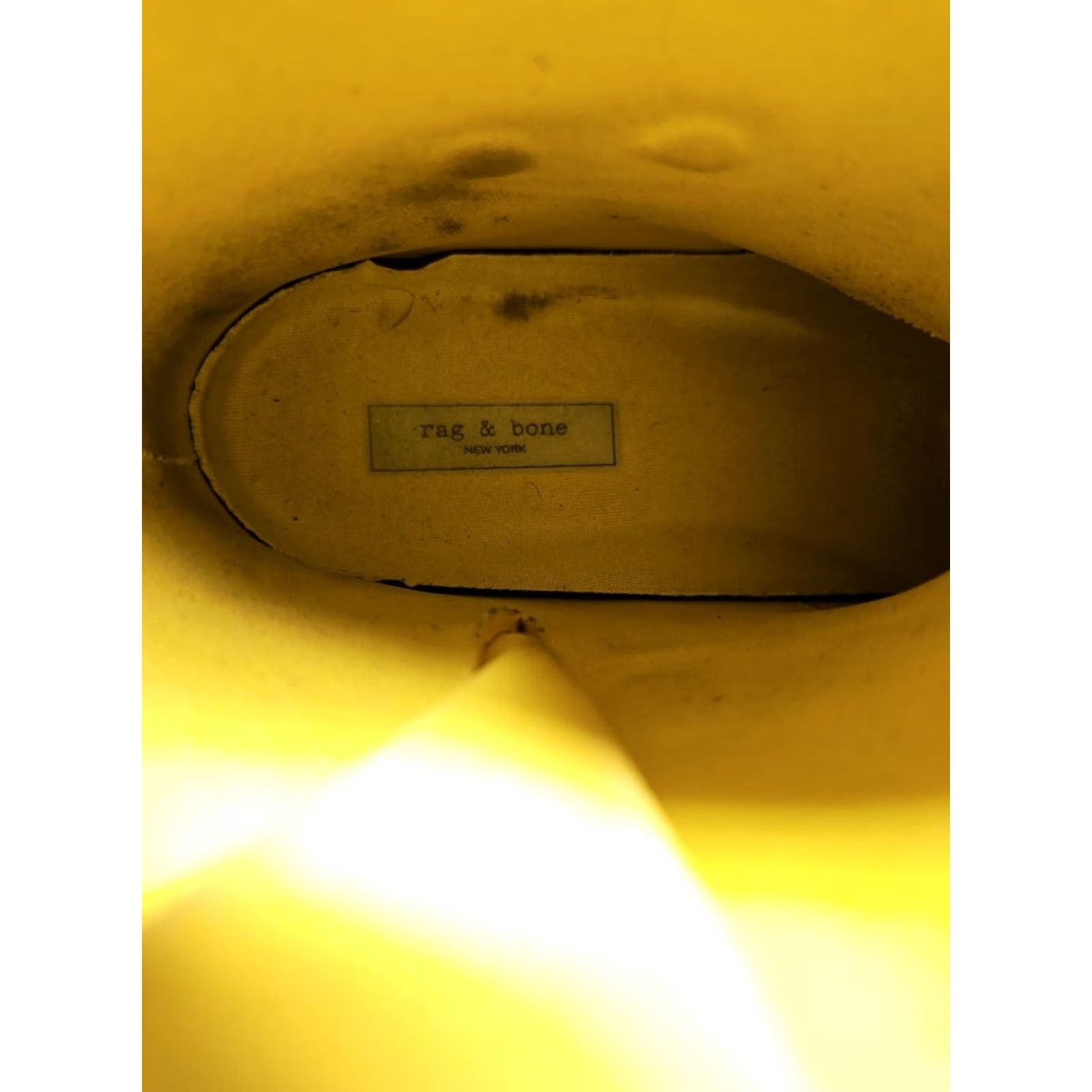 Rag & Bone rag & bone Moto Rain Boots Yellow Waterproof Zip Strap Women’s Size 6 Rare Size US 6 / IT 36 - 6 Thumbnail