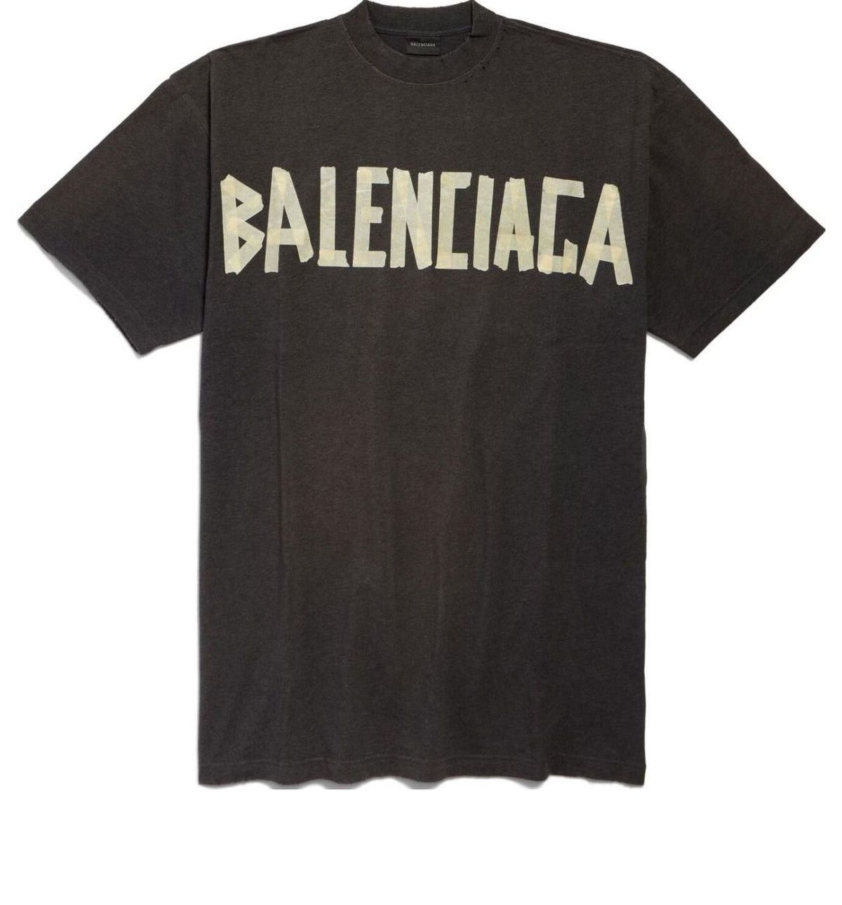 Balenciaga Balenciaga Tape Type T-shirt Dress 'Dark Grey' Size XS / US 0-2 / IT 36-38 - 1 Thumbnail