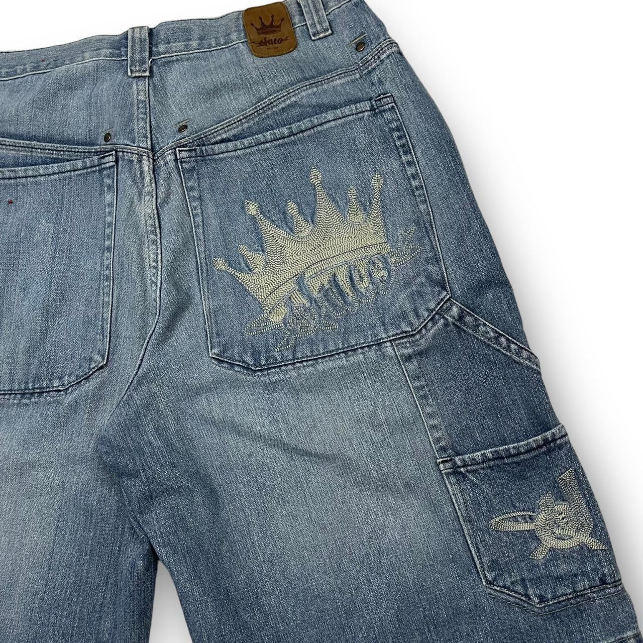 JNCO JNCO Men's Blue Shorts Size US 35 - 3 Thumbnail