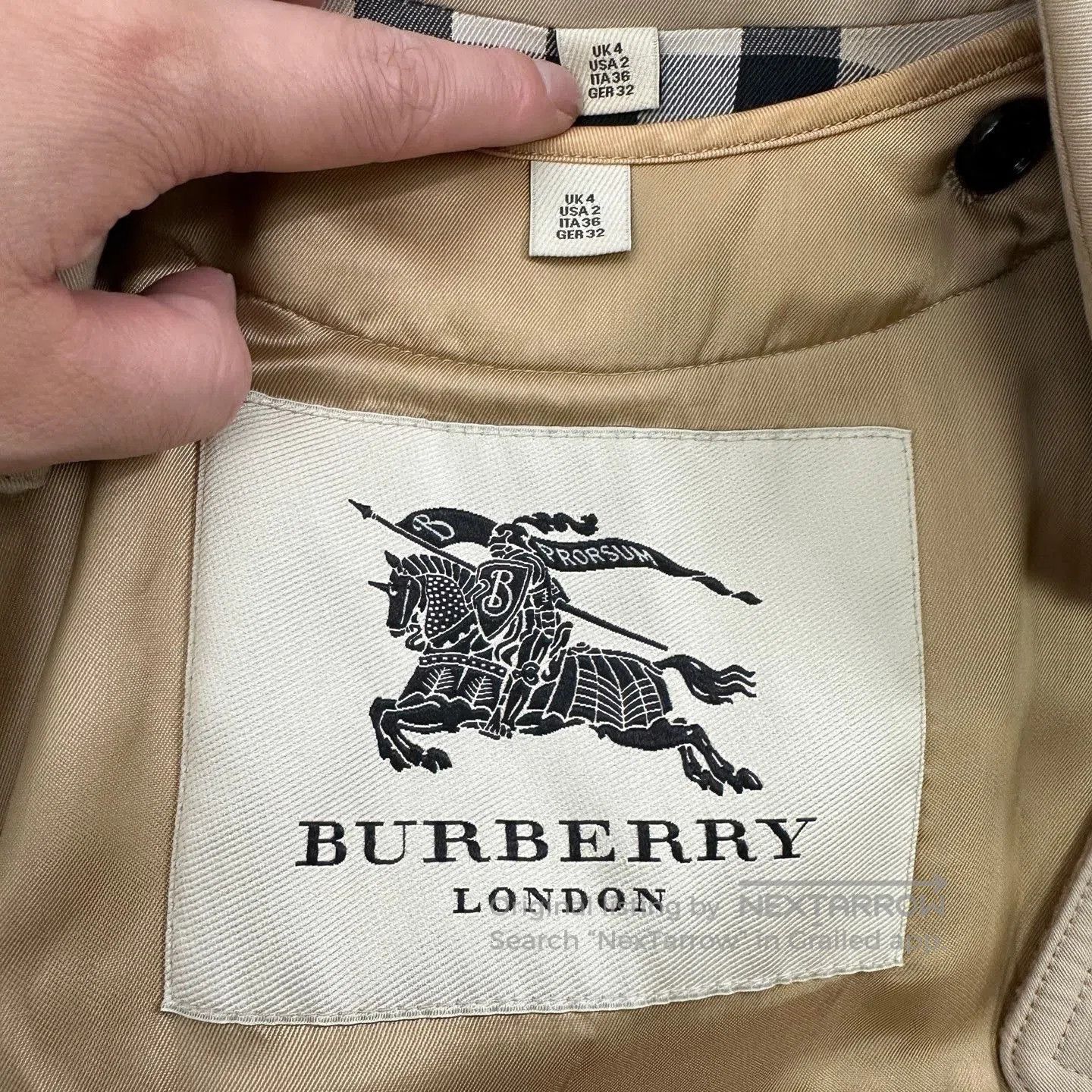 Burberry Burberry Brown Double-Breasted Trench Coat. Size M / US 6-8 / IT 42-44 - 4 Thumbnail