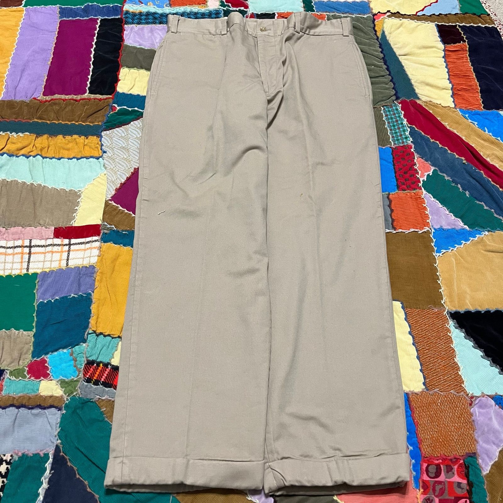 Bills Khakis Vintage Bills Khakis Red Blanket Lined Beige Dress Pants 36 Size US 36 / EU 52 - 1 Thumbnail