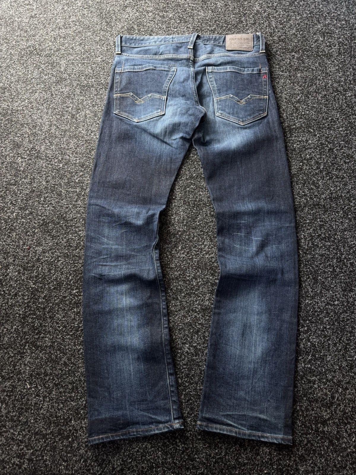 Replay Luxury 00s Replay Blue Denim pants Jeans W31 Vintage Italy Size US 31 - 6 Thumbnail