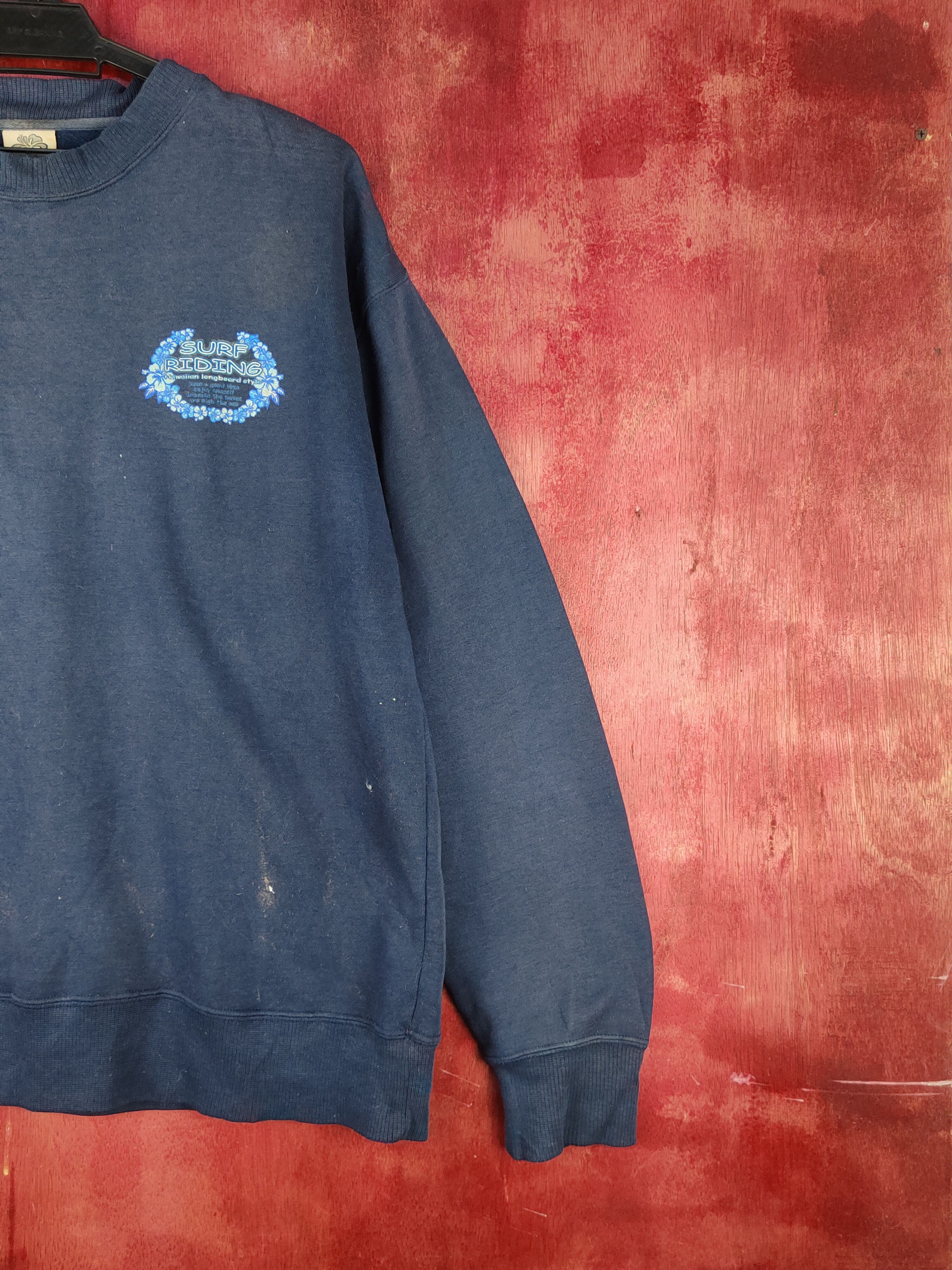 Japanese Brand × Vintage Thirdwave surf vintage Dark Blue Sweatshirts #S2044 Size US L / EU 52-54 / 3 - 5 Thumbnail