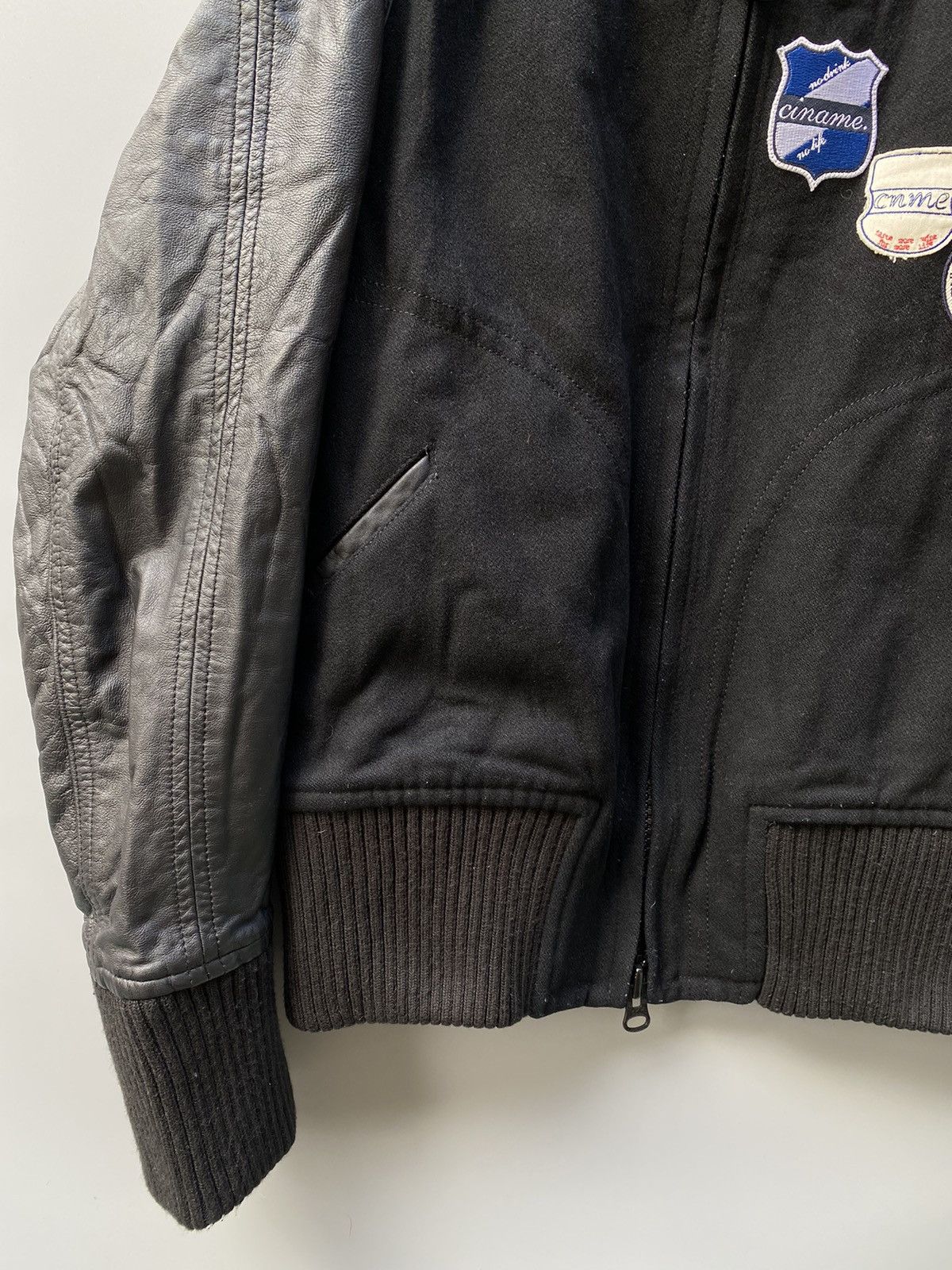 Japanese Brand Ciname Patched Bomber Jacket Size US XS / EU 42 / 0 - 3 Thumbnail