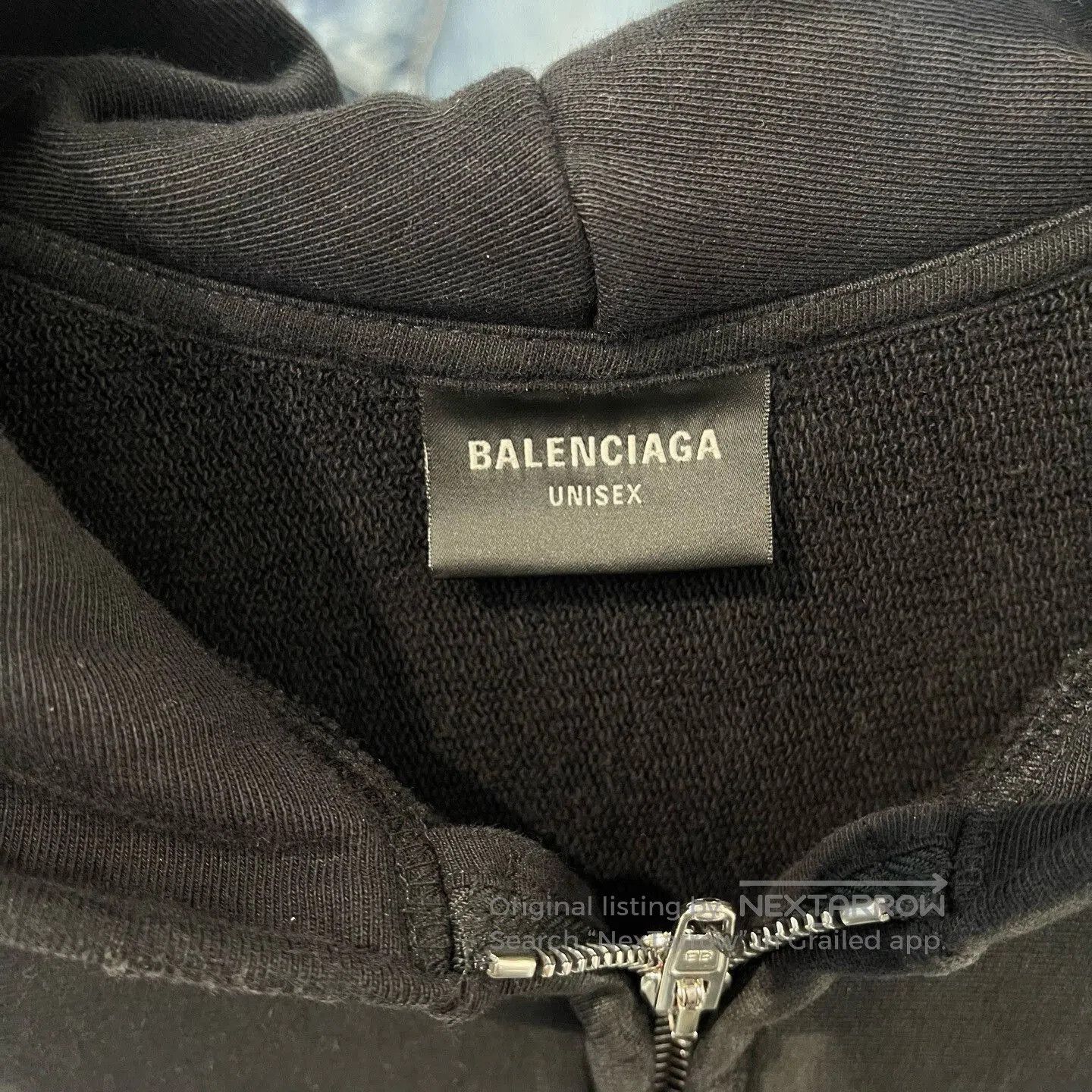 Balenciaga balenciaga black zip-up hoodie for men and women. Size US M / EU 48-50 / 2 - 4 Thumbnail