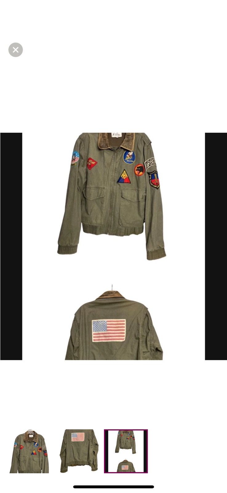 Vintage Military bomber jacket Size US M / EU 48-50 / 2 - 1 Thumbnail