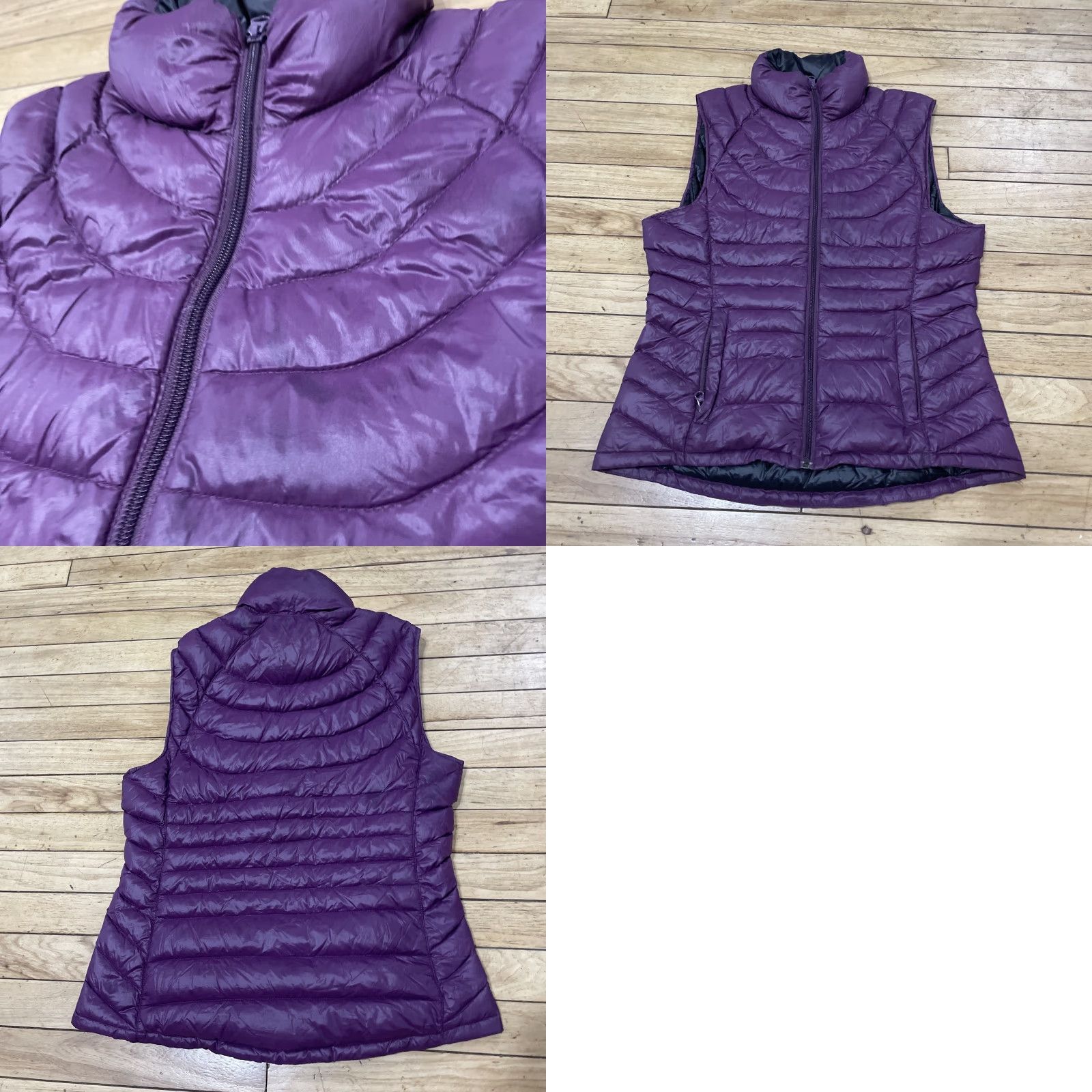 Vintage VINTAGE Bernardo Vest Goose Down Ultra Light Puffer Women S Purple Baffled Zip McBling Size S / US 4 / IT 40 - 11 Thumbnail