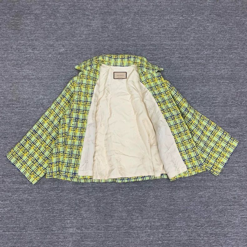 Gucci Gucci Green Plaid Woven Jacket-2505 Size M / US 6-8 / IT 42-44 - 5 Thumbnail