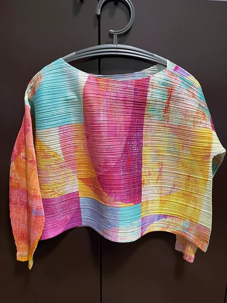 Issey Miyake Issey Miyake Oil painting jacket Size L / US 10 / IT 46 - 4 Thumbnail